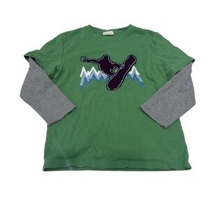 Mini Boden Boy Long Sleeve Top Size 7-8‎ Snowboarding